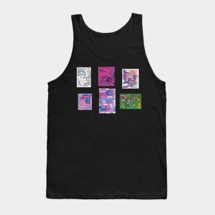 Abstract Sticker Pack Tank Top